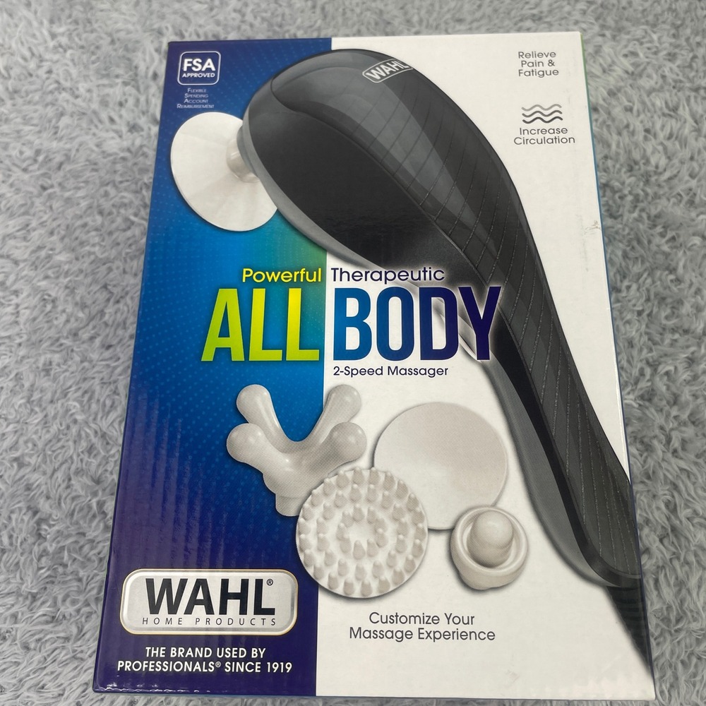 Wahl All Body Massager Unisex Gray 2-Speed Therapeutic Handheld 4290-300